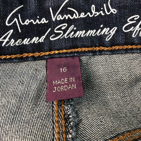 Gloria Vanderbilt Women’s Blue Jeans Size 16 - Picture 2 of 7